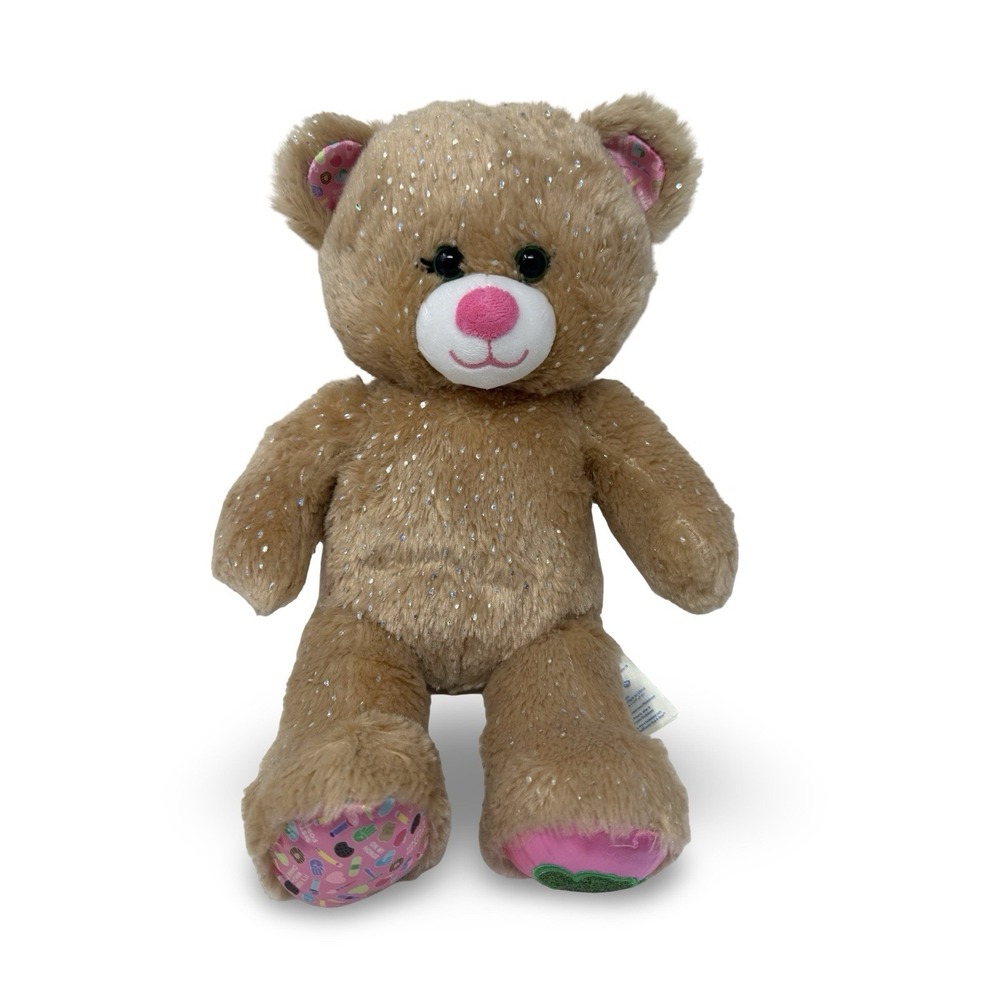 BAB Build A Bear Girl Scout Plush Bear Brown‎ Sparkle 16" Great Condition